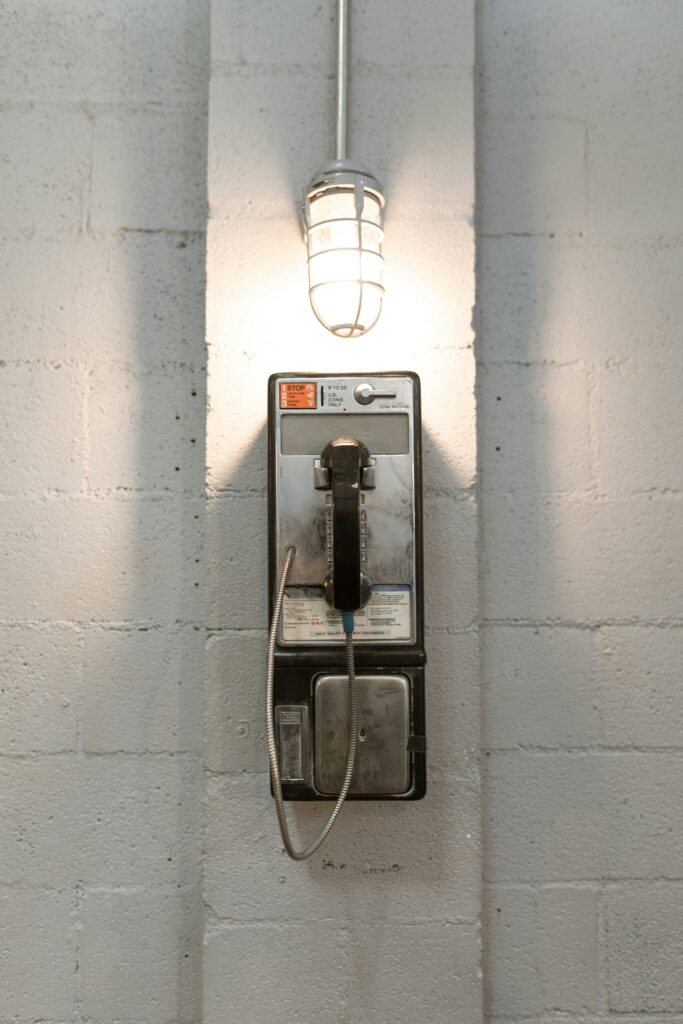 A Wall Mounted Telephone